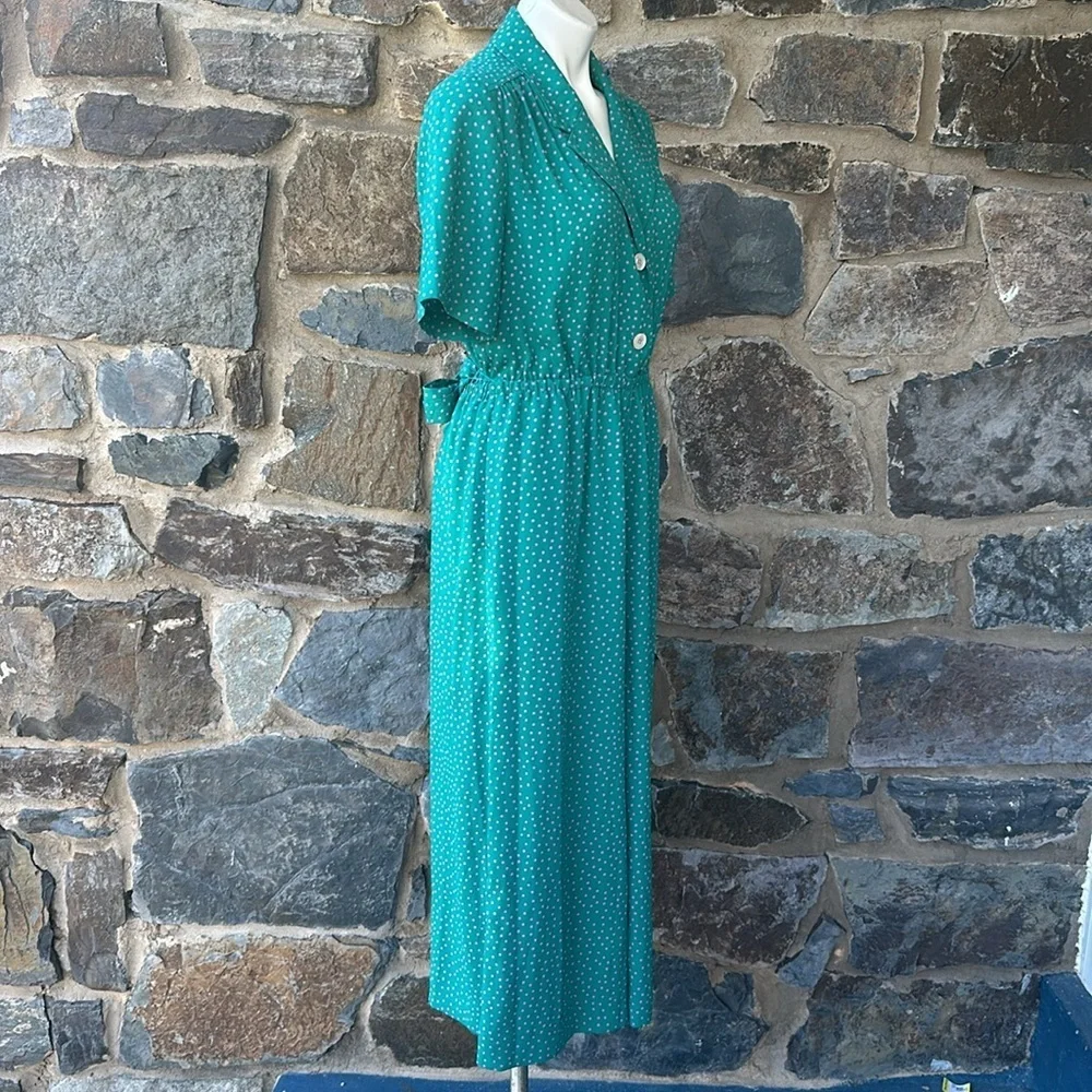 Kate Spade New York Wide Leg Cropped Belted Poolside Dot Jumpsuit Size 8